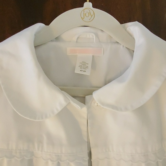 Janie and Jack white trench coat girls - Picture 3 of 7